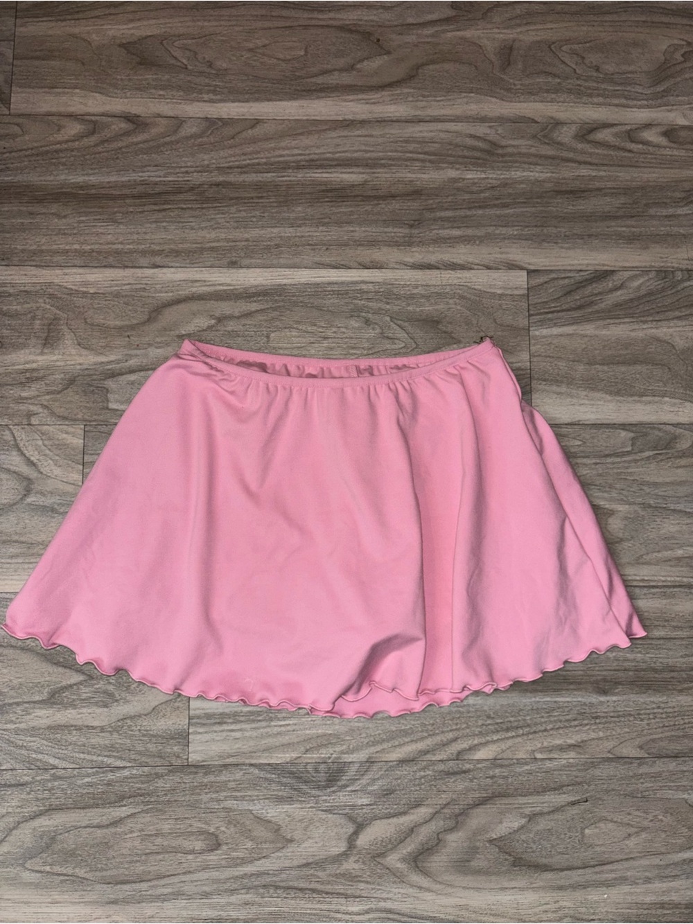 Pink Women's Flared Skirt - Casual Elastic Waist